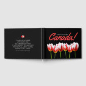 Happy Birthday Canada Day Maple Leaf Tulips Gastenboek (Volledig)