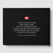 Happy Birthday Canada Day Maple Leaf Tulips Gastenboek (Achterkant)