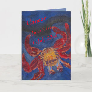 Happy Birthday Cancer Kaart