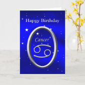 Happy Birthday Cancer Wenskaart Kaart (Gele Bloem)