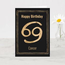 Happy Birthday Cancer zodiaa astrology star-teken Kaart