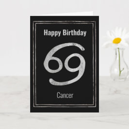 Happy Birthday Cancer zodiaster-sterbord astrologi Kaart