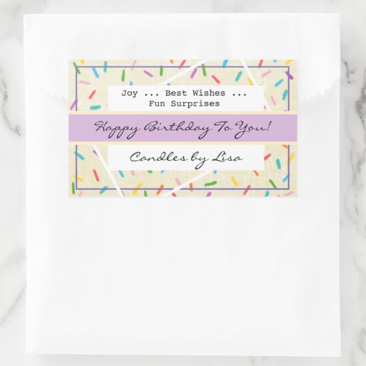 Happy Birthday Candle Making Labels (Tas)