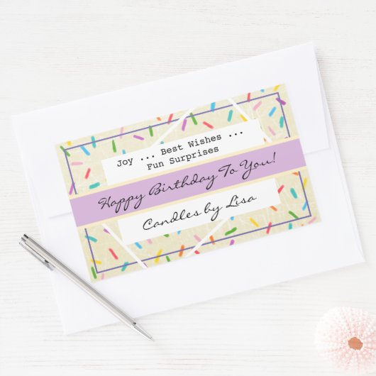 Happy Birthday Candle Making Labels (Envelop)