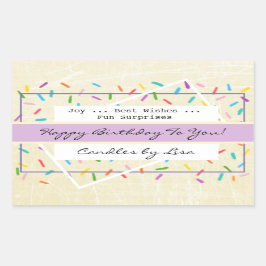 Happy Birthday Candle Making Labels