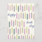 happy birthday candles briefkaart (Voorkant)
