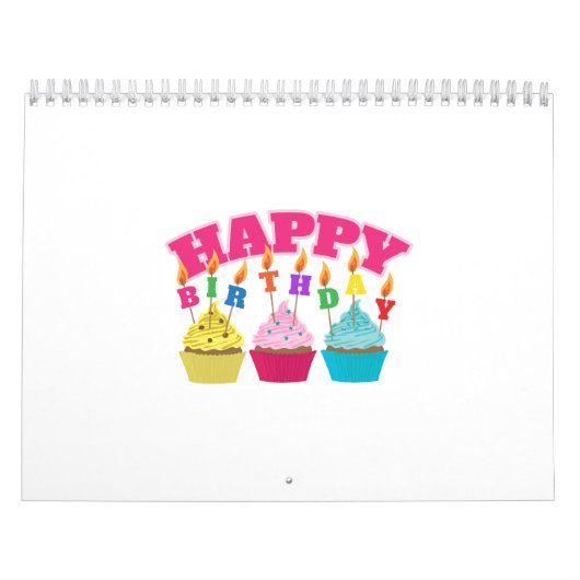 Happy Birthday Candles Cupcakes - Gift Idee Kalender (Hoes)