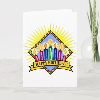 Happy Birthday Candles Kaart
