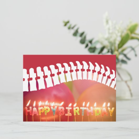 Happy Birthday Candles Spine Chiropractic Birthday Kaart (Staand voorkant)