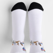 Happy Birthday Canine Hondenrassen Party Sokken (Top)