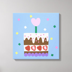 HAPPY BIRTHDAY Canvas afdrukken