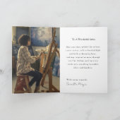 Happy Birthday Canvas Artist Painter Card Kaart (Binnen)