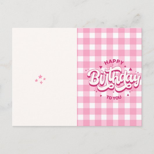 Happy Birthday Card | Birthday Greeting Card Briefkaart (Voorkant)
