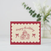 Happy Birthday Card | Birthday Greeting Card Briefkaart (Staand voorkant)