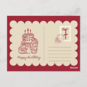Happy Birthday Card | Birthday Greeting Card Briefkaart (Achterkant)