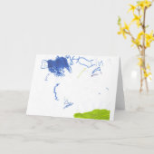 Happy Birthday card by 4 year old Kaart (Gele Bloem)