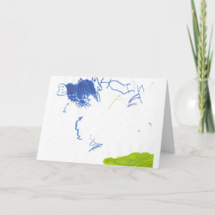 Happy Birthday card by 4 year old Kaart