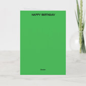 Happy Birthday Card – Cheerful & Customizable Kaart (Achterkant)