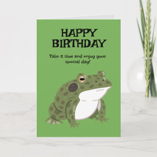 Happy Birthday Card – Cheerful & Customizable Kaart (Voorkant)