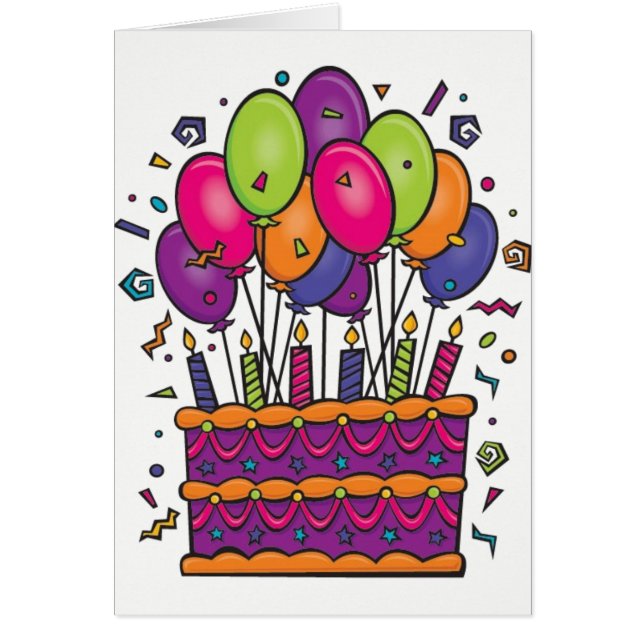 Happy Birthday Card Colors (Voorkant)