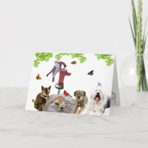 Happy Birthday Card: de hele bende. Feestdagen Kaart