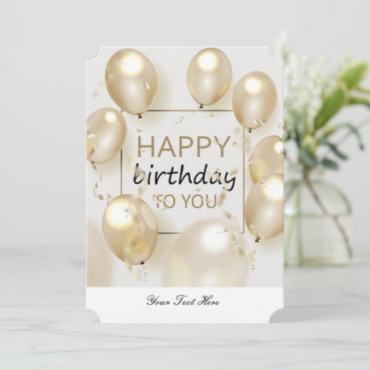 Happy Birthday Card door StudsGlaze Kaart (Staand voorkant)