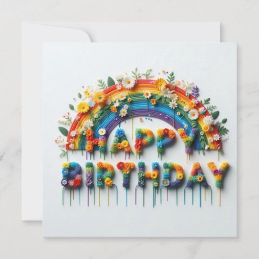 Happy Birthday Card Feestdagenkaart (Voorkant)