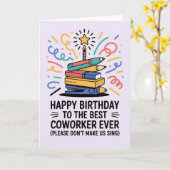 Happy Birthday Card for Coworker Kaart (Gele Bloem)