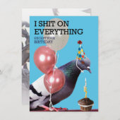 Happy Birthday Card for Pigeons (Voorkant / Achterkant)