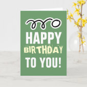 Happy Birthday card for ping pong player and fan Kaart (Gele Bloem)