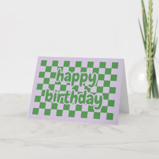 Happy birthday card geometric kaart