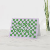 Happy birthday card geometric kaart (Voorkant)