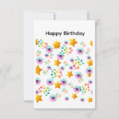 Happy Birthday Card Kaart (Voorkant)