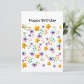 Happy Birthday Card Kaart (Staand voorkant)
