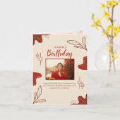 happy birthday card kaart (Gele Bloem)