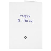 Happy Birthday Card Little Sailor Boy (Achterkant)