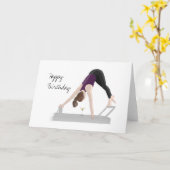 Happy Birthday Card Pilates Reformer Kaart (Gele Bloem)