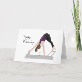 Happy Birthday Card Pilates Reformer Kaart