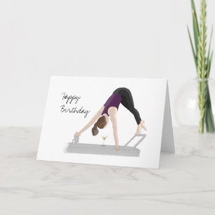Happy Birthday Card Pilates Reformer Kaart