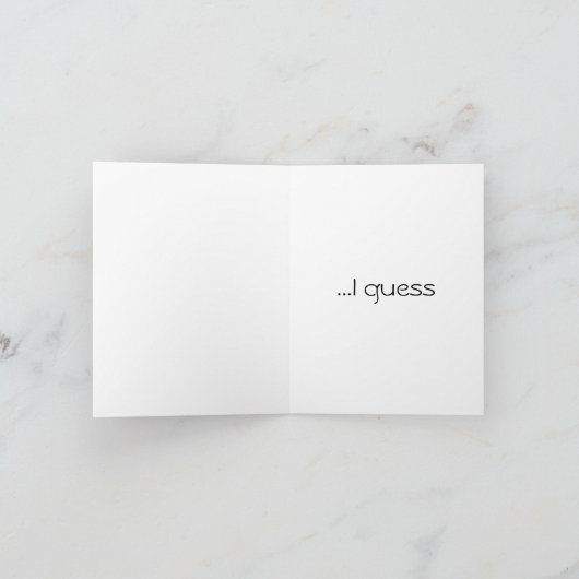 Happy Birthday Card (Sarcastisch) Kaart (Binnen)