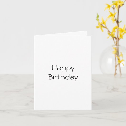 Happy Birthday Card (Sarcastisch) Kaart (Gele Bloem)