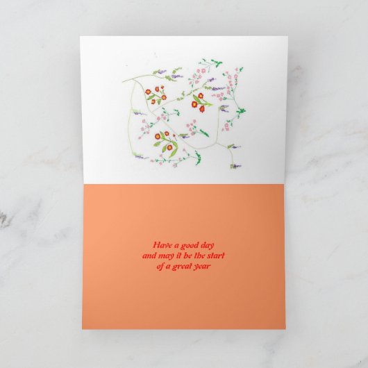 Happy Birthday Card Sister Kaart (Binnen)