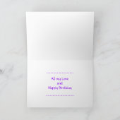 Happy Birthday Card Voeg naam toe. Kaart (Binnen)