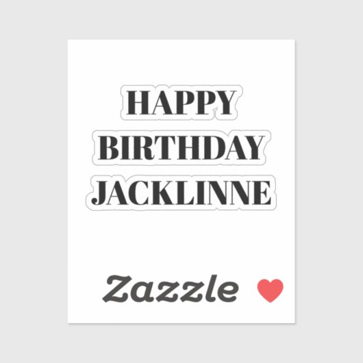 Happy Birthday Card You Can Use In All Contextes Sticker (Vel)