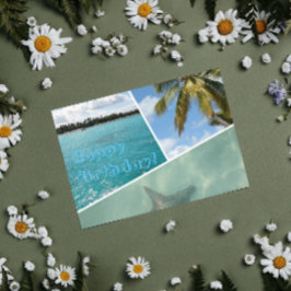 Happy Birthday Caribbean Photo Collage Kaart
