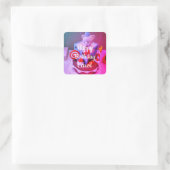 Happy Birthday Carol Vierkante Sticker (Tas)