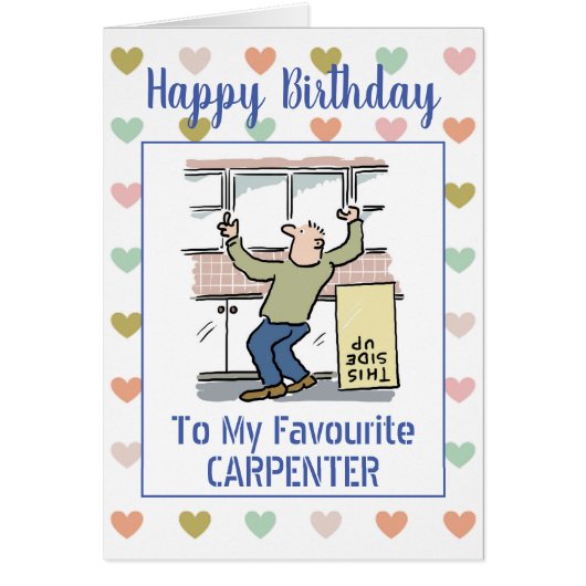 Happy Birthday Carpenter (Voorkant)