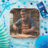 Happy Birthday Carpenter Papieren Bordje (Feest)