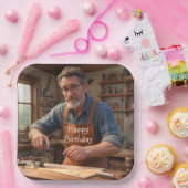 Happy Birthday Carpenter Papieren Bordje (Feest)