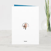 Happy Birthday Cartoon Cat in Face Mask Feestdagen Kaart (Achterkant)